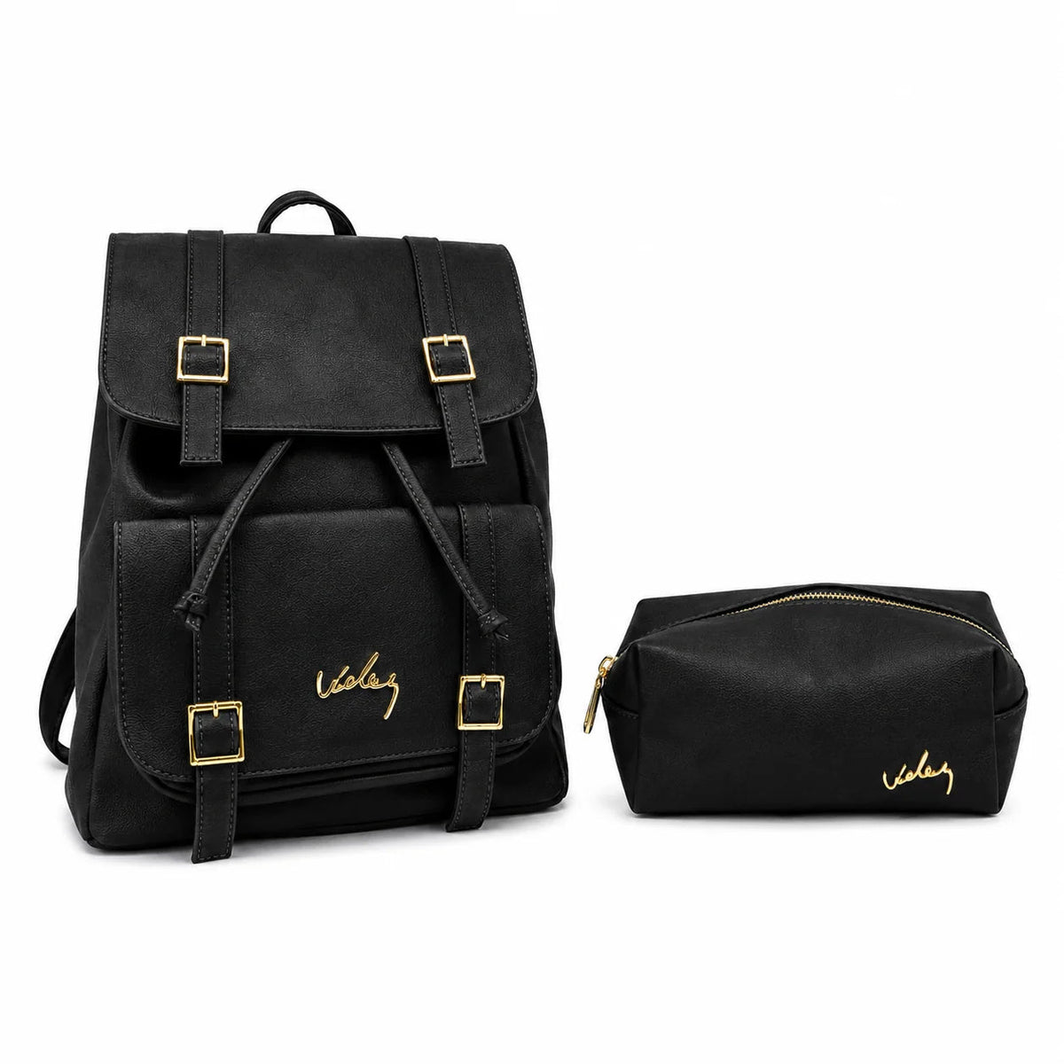Morral Unisexo Vélez de Cuero - Lote Exclusivo Con 80% OFF + Cosmetiquera de Regalo
